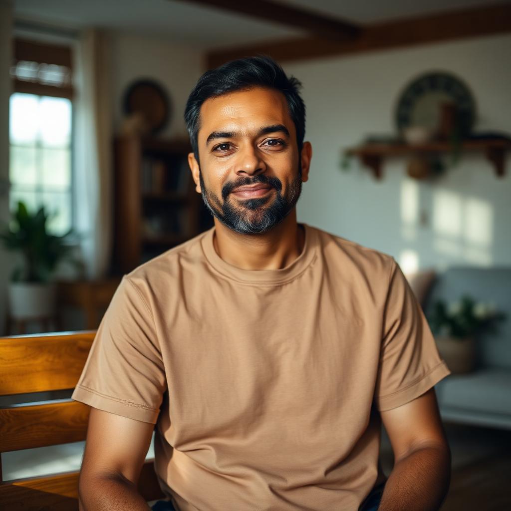 Ravi at home after reversing his blood sugar